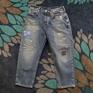 Scotch and Soda Y2K Wide Fit Patchwork Jeans